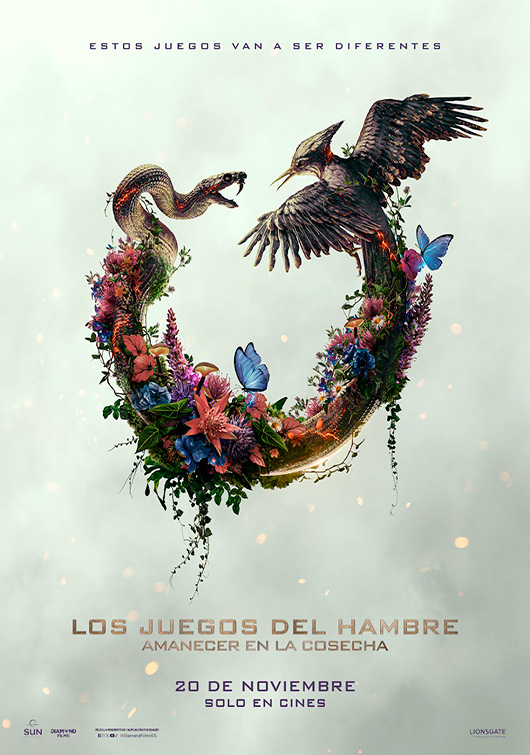 Cartel de LOS JUEGOS DEL HAMBRE: COSECHA AL AMANECER